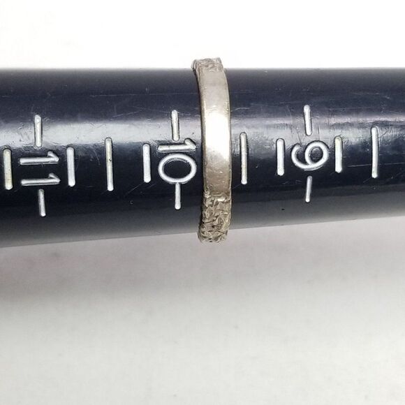 Vintage Sterling Silver Round Red Rhinestone Solitaire Ring, Size 9 1/2 Band - Picture 6 of 8